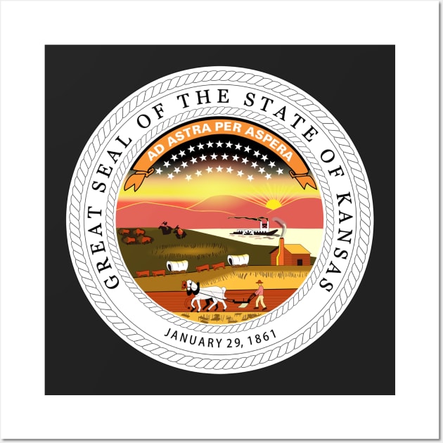 Seal of Kansas Wall Art by Flags of the World